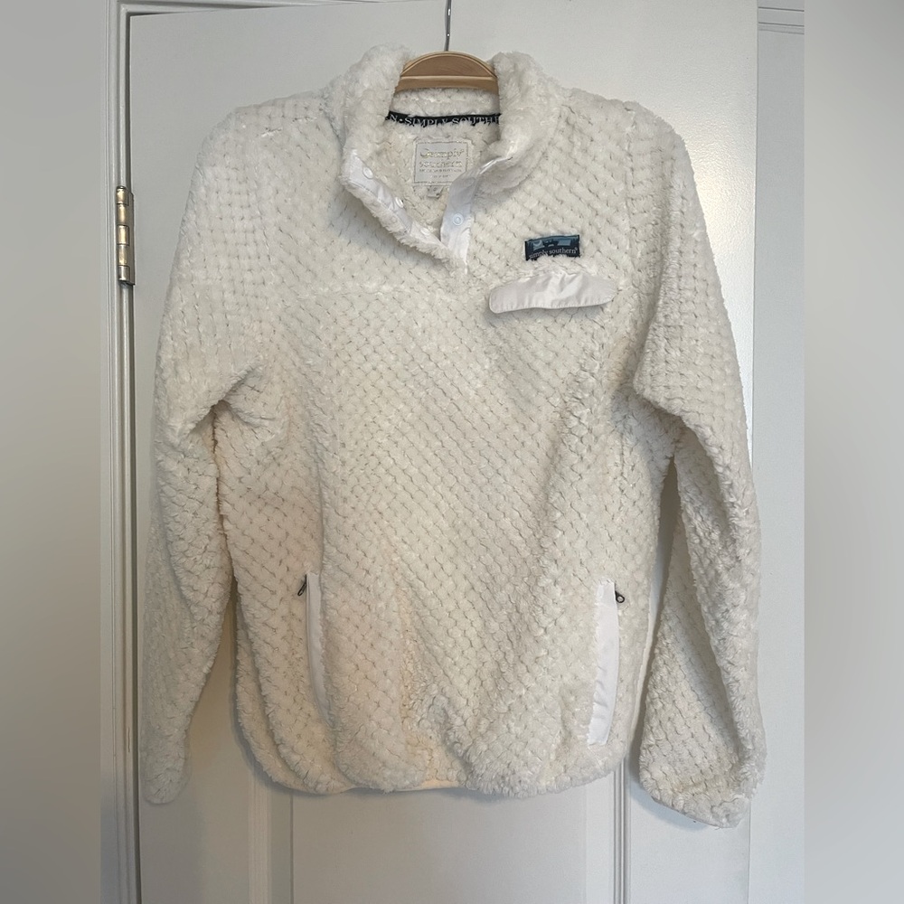 Faux Fur Pullover with 3 pockets